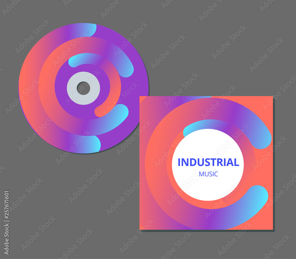 CD cover presentation design template with copy space and wave effect, editable EPS10 vector illustration. CD cover presentation design template with copy space and wave effect, editable EPS10 vector illustration.