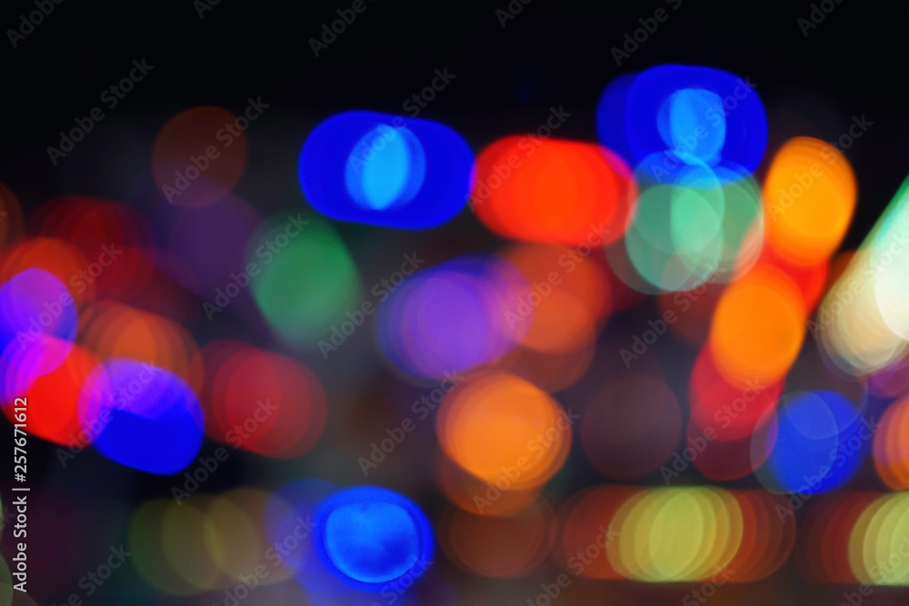 Colourful circle of bokeh from light for background Colourful circle of bokeh from light for background