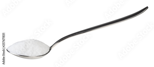 Fotografija side view of tablespoon with fine ground Sea Salt