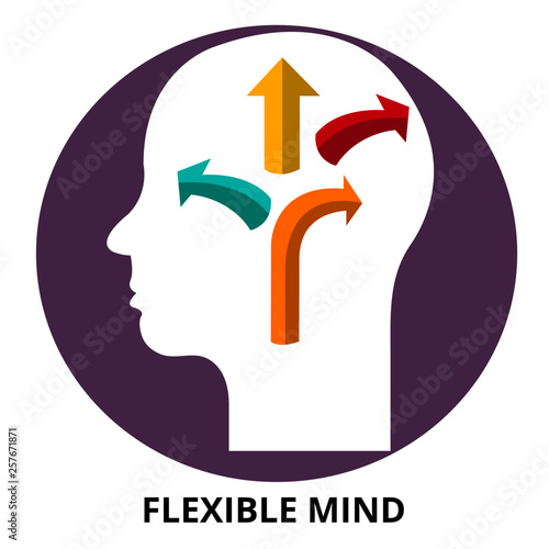 Flexible Mind Abstract Icon Surrealism  Vector