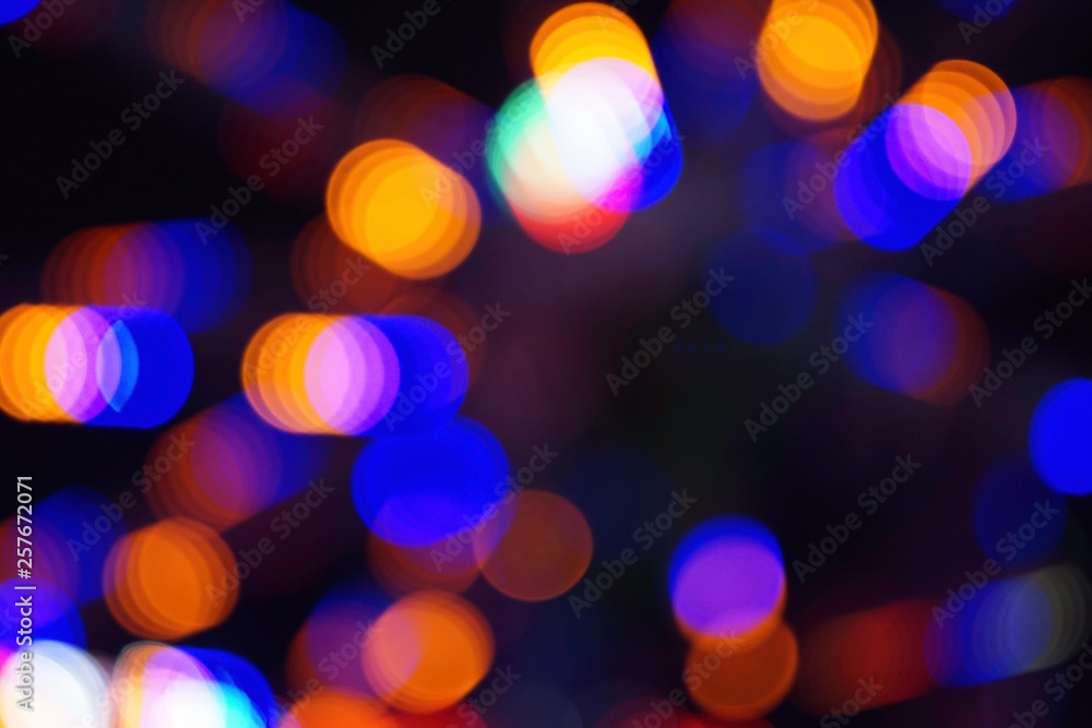 Colourful circle of bokeh from light for background Colourful circle of bokeh from light for background