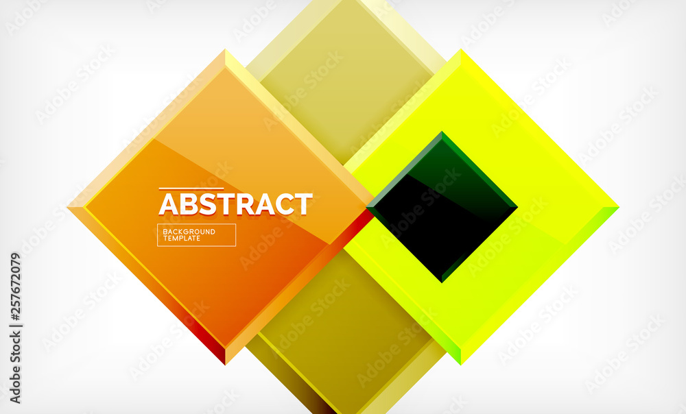 Geometric abstract background, modern square design Geometric abstract background, modern square design