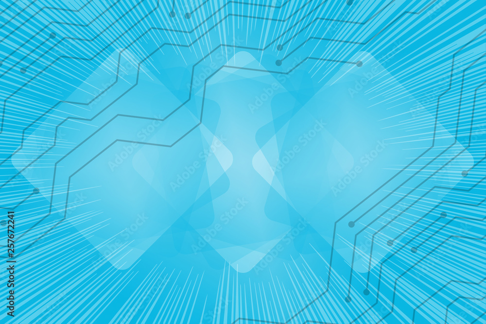 Obraz premium abstract, blue, technology, business, data, digital, internet, light, wallpaper, computer, pattern, texture, pool, water, design, concept, illustration, network, web, wave, futuristic, square