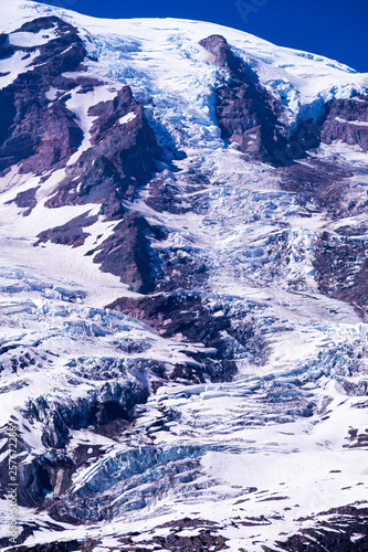 Mountain summer snow