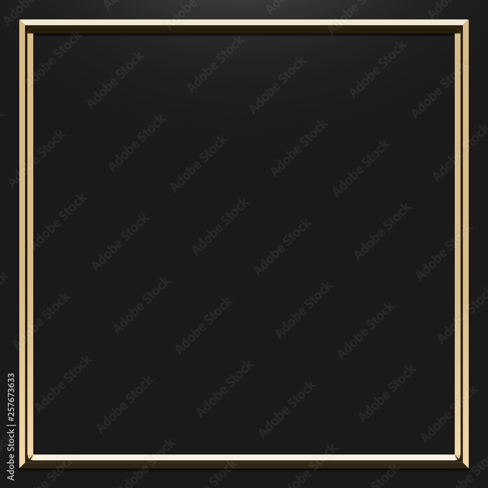 frame gold on black background frame gold on black background
