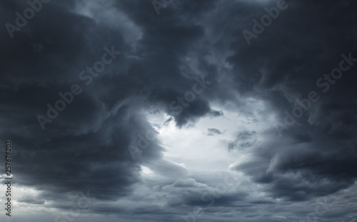 Dark storm sky with light natural background