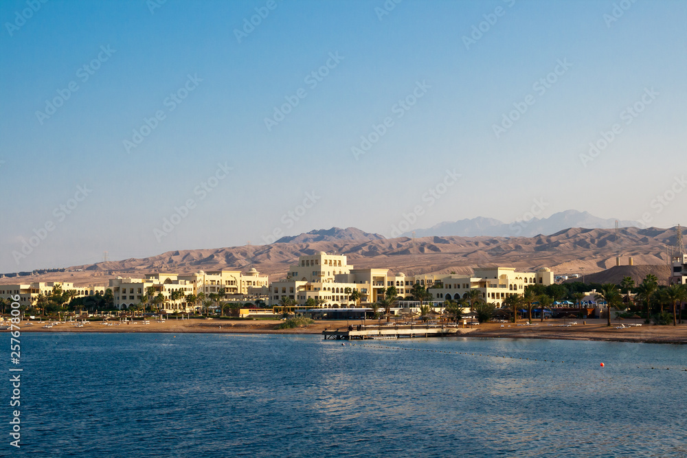 Aqaba, Jordan, early morning on the Red Sea