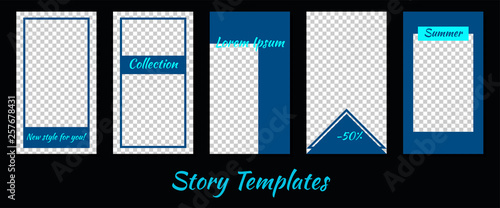 A set of minimalist stories for social networks. Frame. Package to create your unique content. Templates for stories.