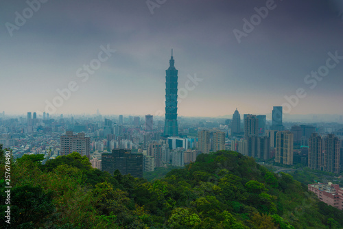 Taipei 101 buiding city landscape skyscraper
