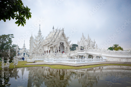 Wat Rong Khun - The White Temple - on a cloudy day