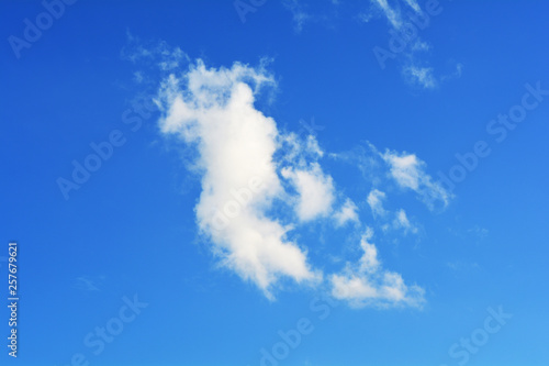 cloud against blue sky. Background for the project and design.