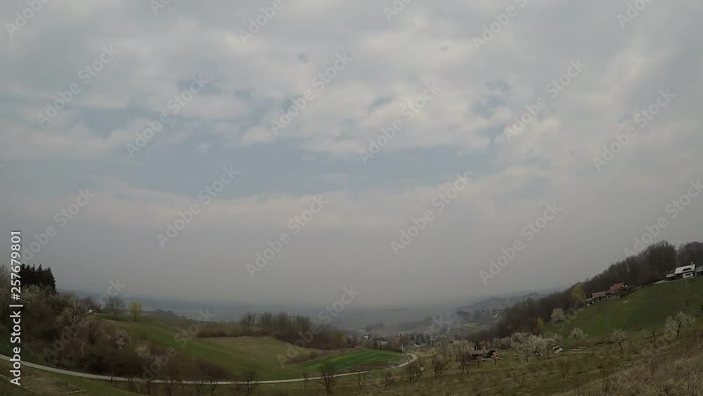 Time lapse clouds, morning, Croatia, wide angle Time lapse clouds, morning, Croatia, wide angle