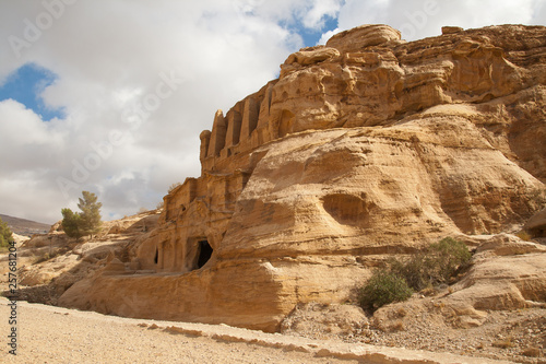 Landscape is near Petra in Hashemite Kingdom of Jordan