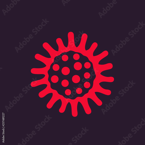bacteria vector icon