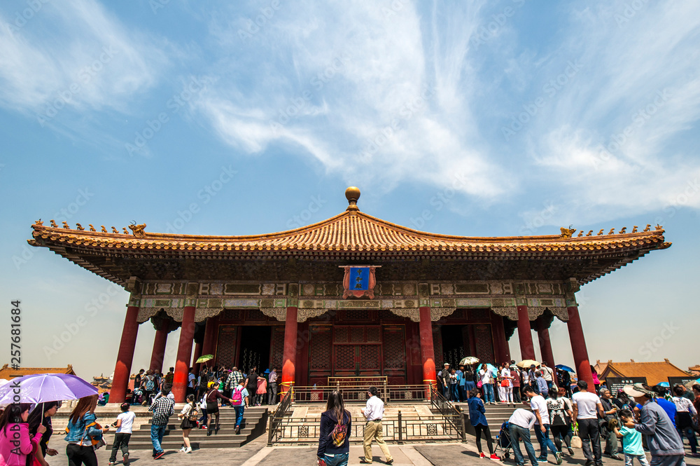Beijing - April 25, 2015. Tian'anmen, Palace Museum, Beijing, China. Beijing, China.