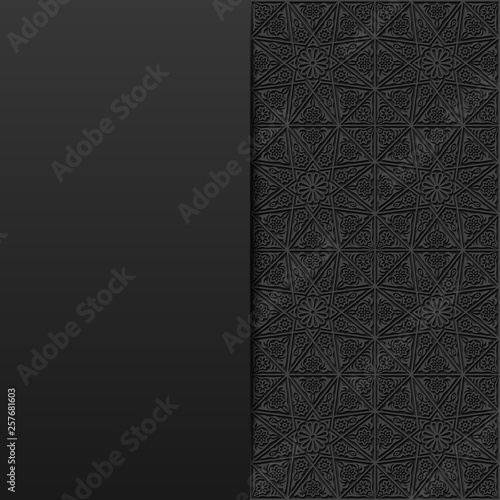 Background with traditional floral ornament