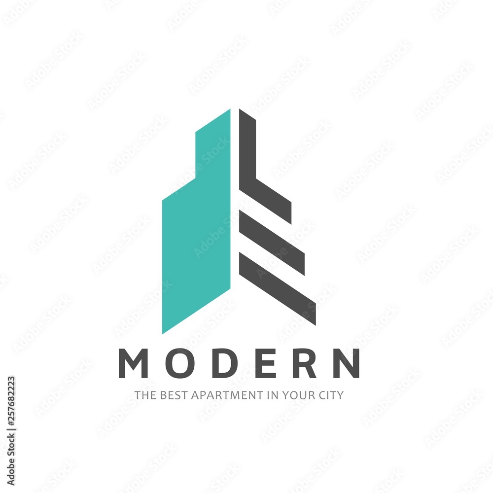 Modern Building Logo Template. Modern Building Logo Template.