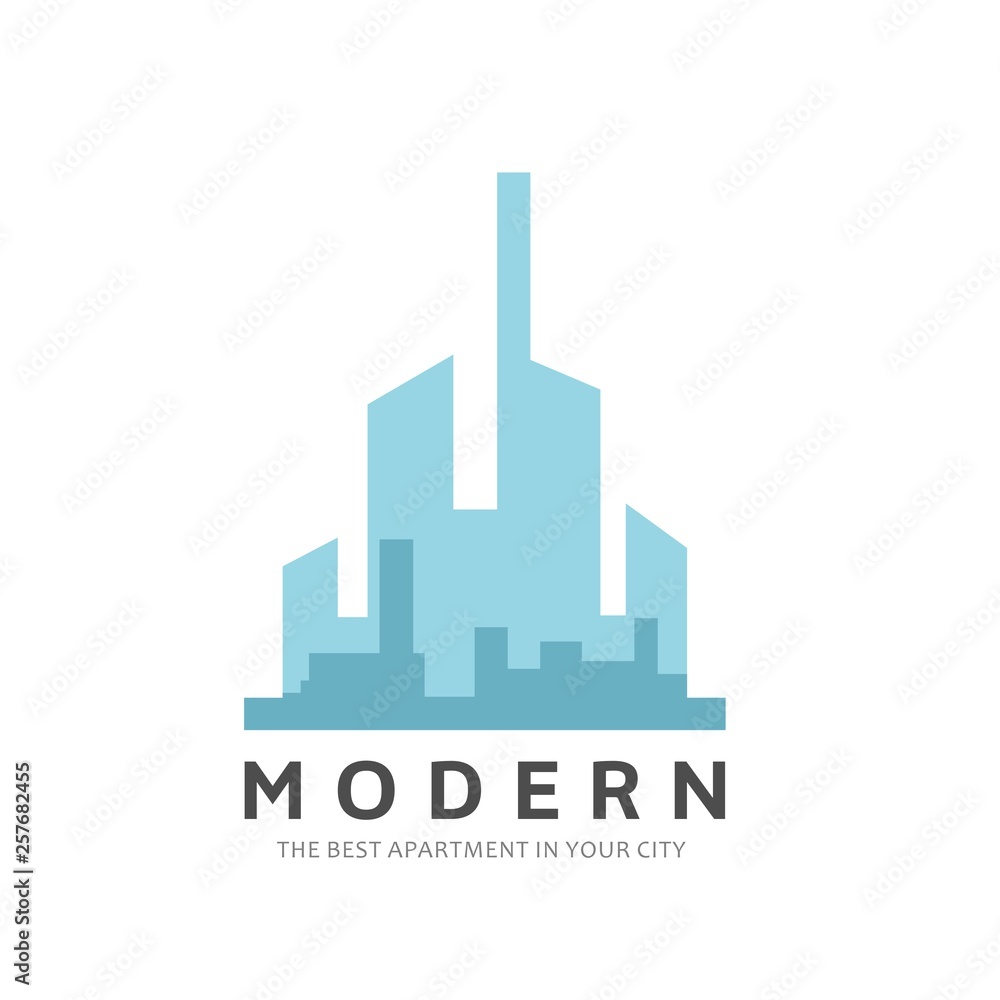 Modern Building Logo Template. 