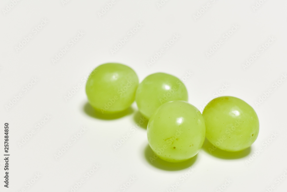 grapes, green grapes on a white background, fresh fruit grapes, green grapes on a white background, fresh fruit