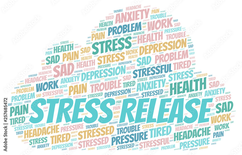 Obraz premium Stress Release word cloud.