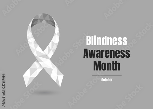 Blindness Awareness low poly awareness ribbon web