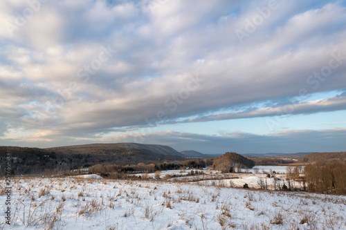 Snow Hillside Overlooking the Hudson Valley, Pine Plains, New York