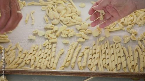 Making pasta by hand in Taormina, Sicily, Italy