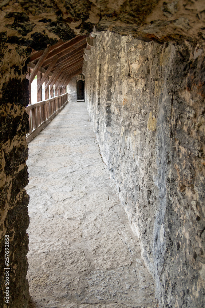 Corridor in fortress in Tallinn, Estonia