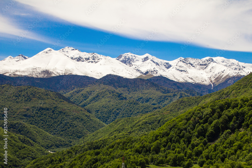 Fototapeta premium beautiful view of the Caucasus Mountains