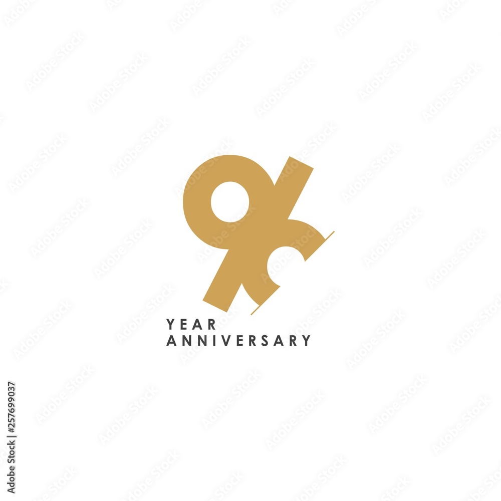Obraz premium 96 Year Anniversary Vector Template Design Illustration
