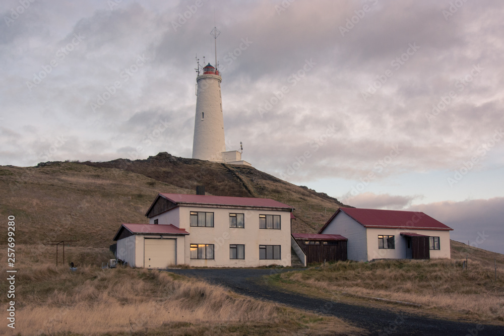 Leuchtturm Reykjanesviti auf der Halbinsel Reykjanes, Island