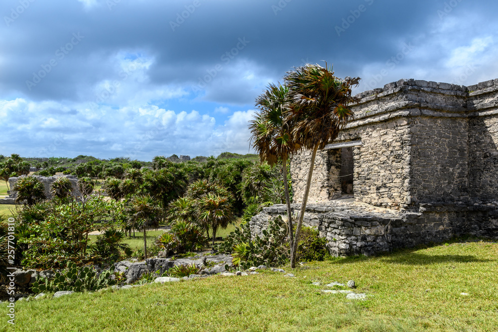 Casa del Cenote at Tulum archaeological site in Quintana Roo, Mexico