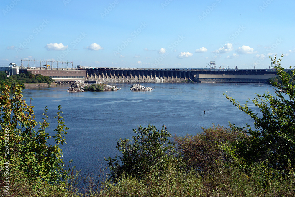 The dam of the Dnipro Hydroelectric Station