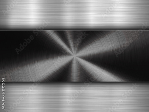 Technology Background with Metal Circular Brushed Textured