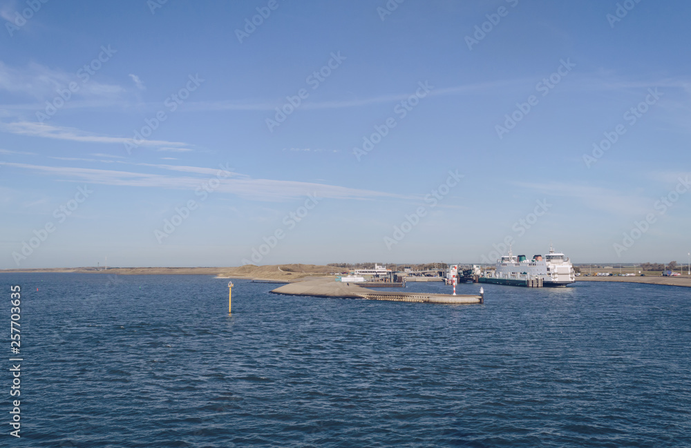 view of Texel pier with ferry