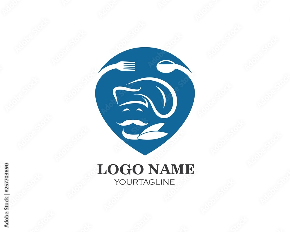 hat chef logo template vecto hat chef logo template vecto