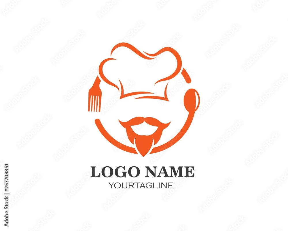 hat chef logo template vecto hat chef logo template vecto