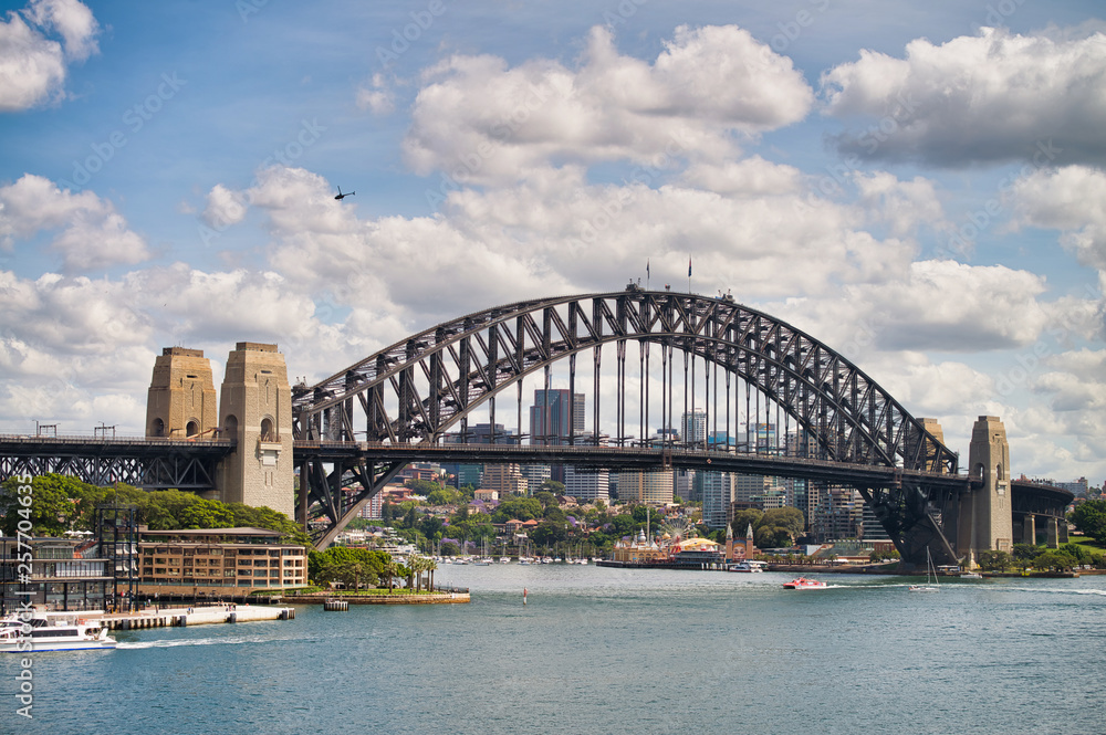 Sydney Harbor Bridge on a sunny day