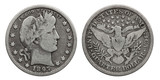 US Quarter Dollar 25 cents silver coin 1897