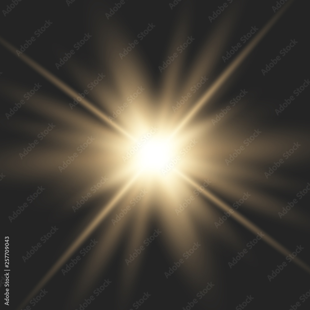 Obraz premium Glow light burst explosion