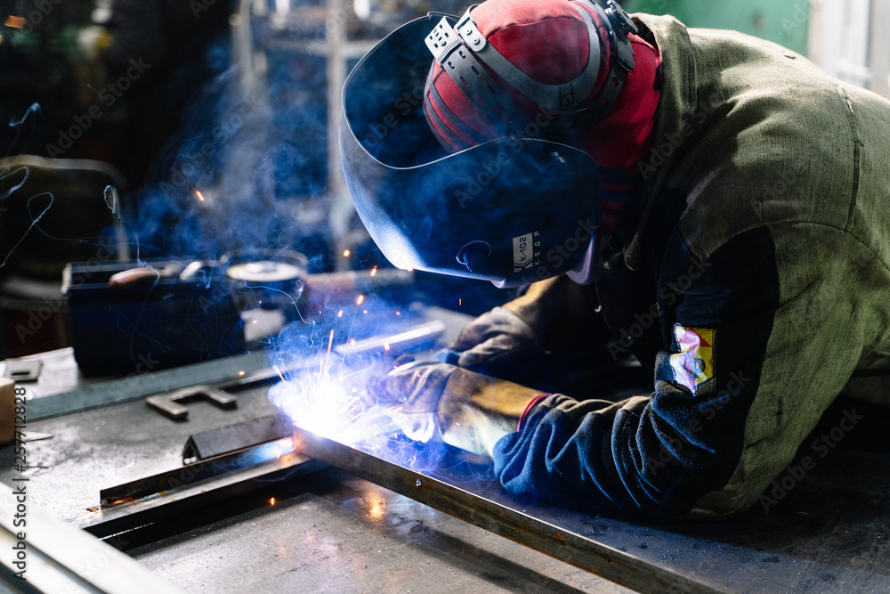 welder at work welder at work