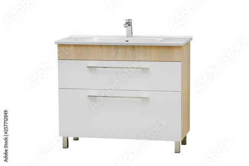 bathroom furniture isolated on white background