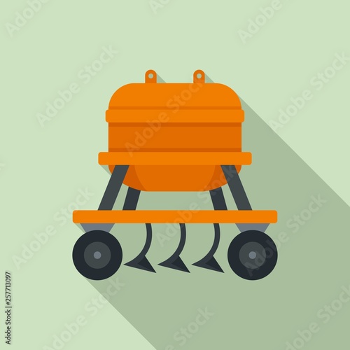 Agricultural equipment icon. Flat illustration of agricultural equipment vector icon for web design