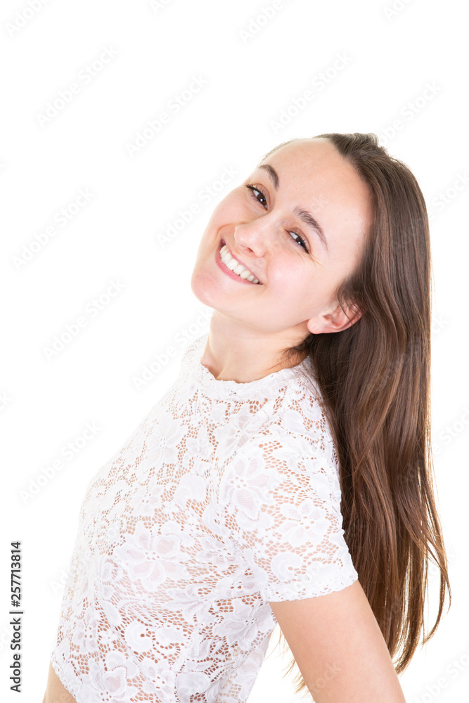 beautiful young woman fashion on white background beautiful young woman fashion on white background