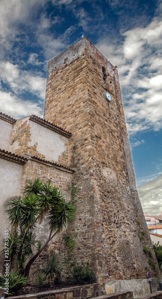 Old bell tower. The city of st.Raphael, southern France Old bell tower. The city of st.Raphael, southern France