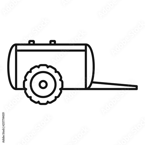 Farm trail cistern icon. Outline farm trail cistern vector icon for web design isolated on white background