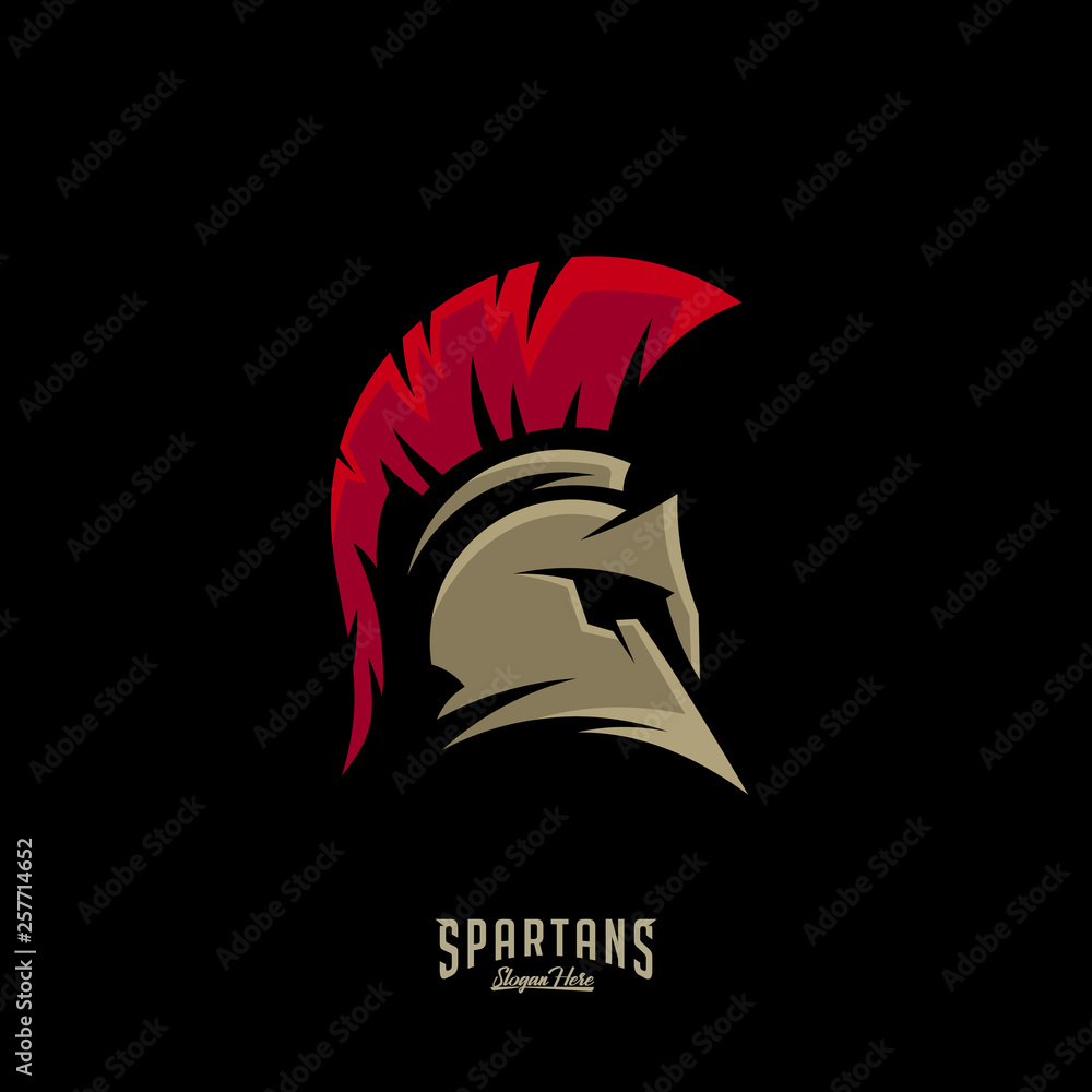 Spartan Logo Vector, Sparta Logo Vector, Spartan Helmet Logo Template ...