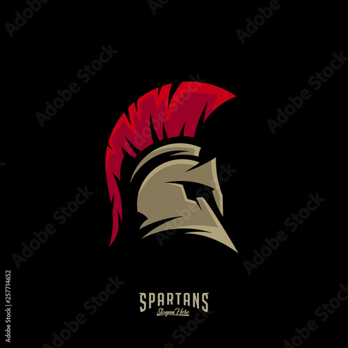 Spartan Logo Vector, Sparta Logo Vector, Spartan Helmet Logo Template, Icon Symbol