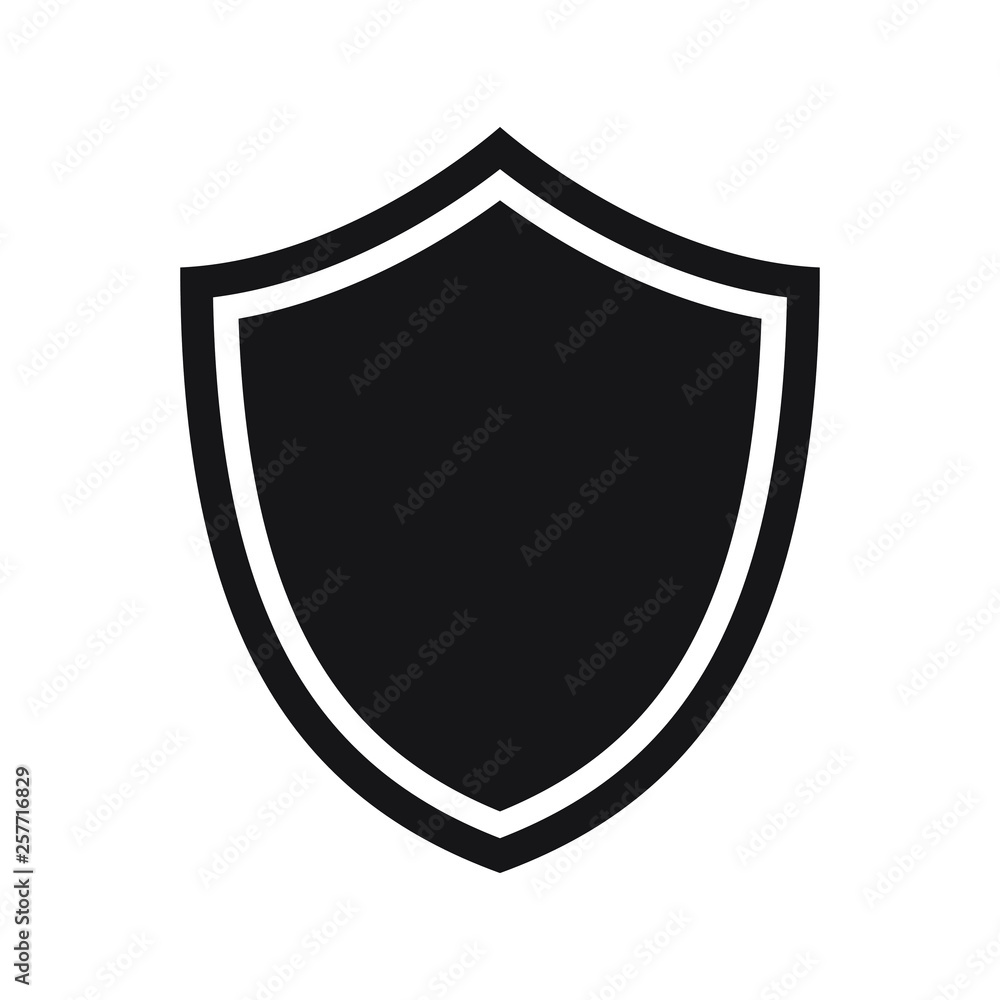 Shield icon. protection icon. vector sign Shield icon. protection icon. vector sign