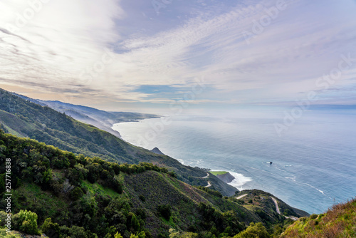 Coastal Mountain View of Big Sur, CA